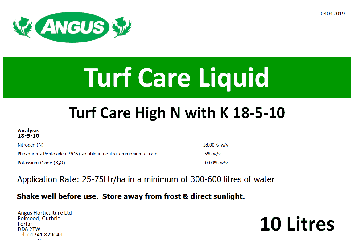 Turf Care High N With P K Angus Horticulture